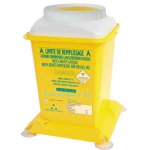 10 contenedores de agujas de plástico para residuos sanitarios peligrosos, 3 L — Imagen del producto