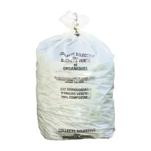 200 bolsas de basura transparente biodegradables de 80 litros con certificado NF — Imagen del producto