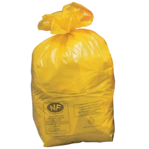 250 bolsas de basura amarillas de 110 litros con certificado NF para residuos — Imagen del producto