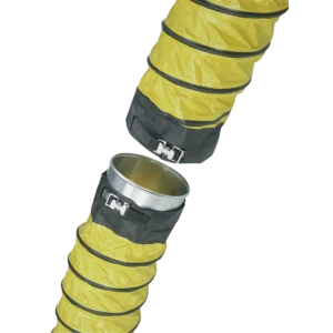 Acoplador conducto flexible ventilador extractor Ø 20 cm — Producto en uso