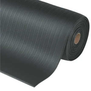 Alfombra Airug® negra anti-fatiga y aislante del frío y ruido de 91cm x metro. — Imagen del producto