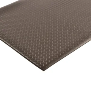 Alfombra antifatiga ergonómica Diamond Sof-Tred negra para zonas secas, 91cm x 150cm. — Imagen del producto