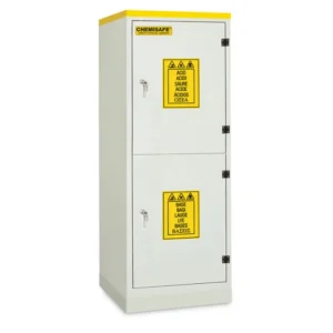 Armario de seguridad en PVC sin ventilación para ácidos y bases, 60x60x160 cm — Imagen del producto