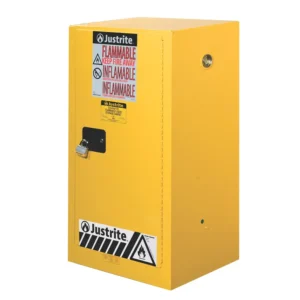 Armario de seguridad manual para 57 litros de inflamables, 59 x 46 x 112 cm — Imagen del producto