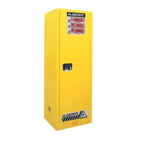 Armario de seguridad manual para 83 litros de inflamables, 59x46x165 cm — Imagen del producto