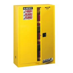 Armario de seguridad manual RF10 de 170 litros para inflamables, 109x45x165 cm — Imagen del producto