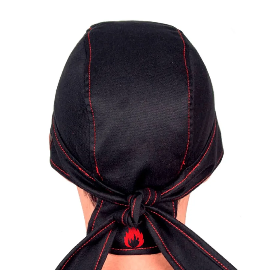 Bandana ignífuga para soldador con protección térmica y certificación ISO — Detalle del producto