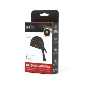 Bandana ignífuga para soldador con protección térmica y certificación ISO — Detalle del producto