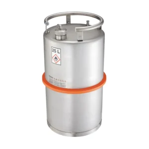 Bidón ADR en acero inoxidable de 25 litros con tapón de rosca, Ø 30 x 53 cm — Imagen del producto