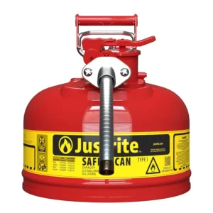 Bidón de seguridad con manguera flexible de 9,5 litros para líquidos inflamables — Detalle del producto