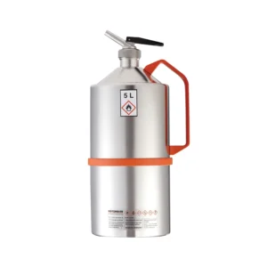 Bidón de seguridad en acero inoxidable de 5 litros para inflamables, Ø17 x 40 cm — Imagen del producto