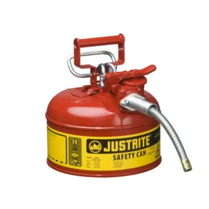 Bidón de seguridad rojo de 4 litros con manguera flexible para inflamables — Imagen del producto
