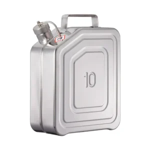 Bidón de transporte ADR en acero inoxidable de 10L para inflamables, 13x28x38 cm — Imagen del producto