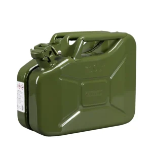 Bidón de transporte en acero de 10 litros para gasóleo y gasolina, 35x17x28 cm — Imagen del producto