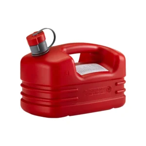 Bidón de transporte HDPE rojo de 5 litros para gasóleo y gasolina, 33x19x24 cm — Detalle del producto