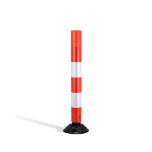 Bolardo de seguridad flexible en polietileno con reflectante, 17 x 17 x 107 cm — Imagen del producto