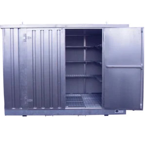 Bungalow de 3x2M con puertas batientes en la fachada. — Imagen del producto