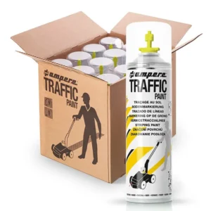 Caja de 12 aerosoles amarillo para trazadora — Imagen del producto