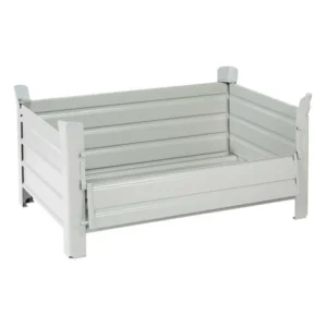 Caja-palet metálica con tapa abatible de 1235 x 835 x 600 mm. — Imagen del producto