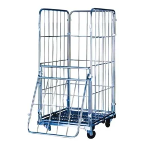Carro cerrado de malla con puerta abatible — Imagen del producto
