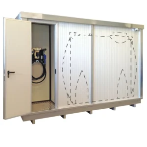 Contenedor con depósito de AdBlue® de 3000 litros en polietileno, 290x230x220 cm — Imagen del producto