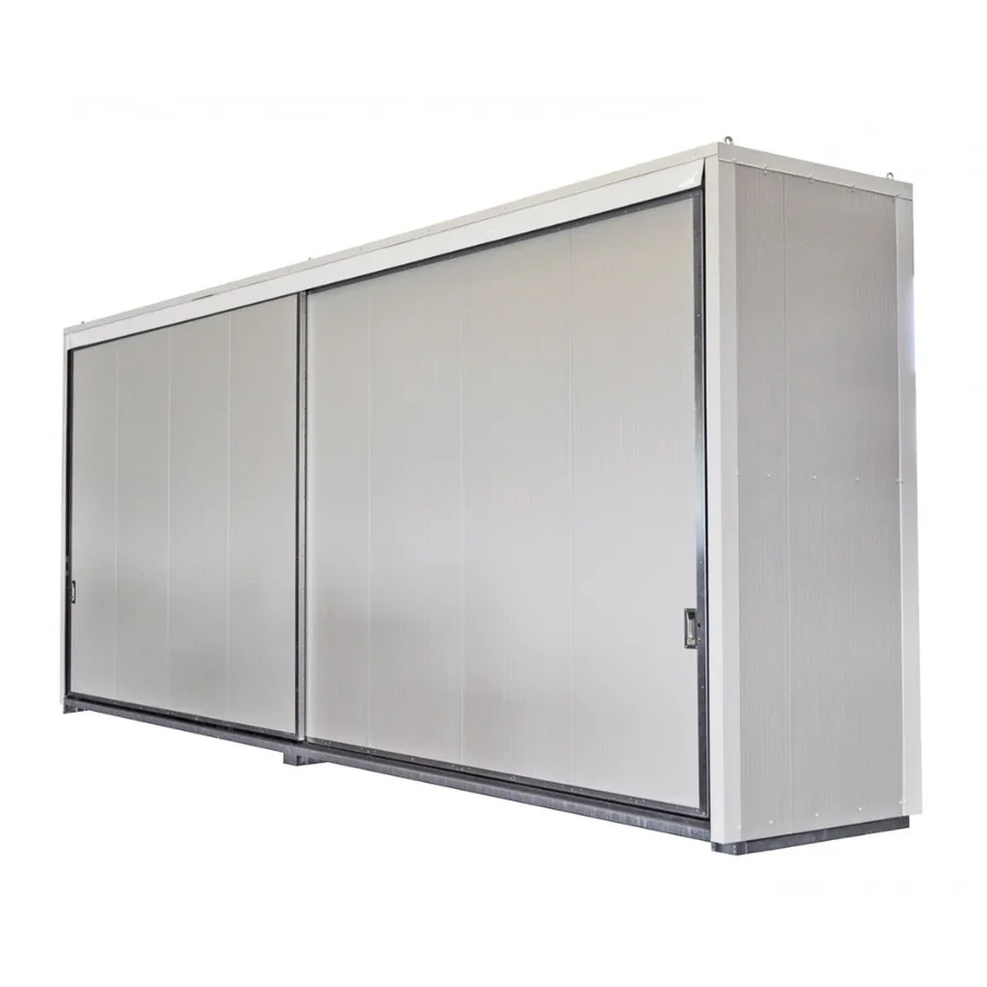 Contenedor de 8 metros con capacidad de 12 GRG/IBC, con puertas correderas. — Imagen del producto