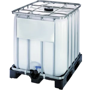 Contenedor GRG de 1000 litros con palet PE, orificio superior 225mm, 120x100x116 cm — Imagen del producto