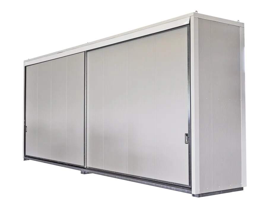 Contenedor para 8 GRG/IBC de 6 metros con puertas correderas. — Imagen del producto