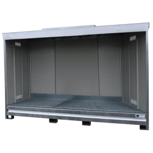 Contenedor sin puerta de 1 nivel para 3 IBC. — Imagen del producto