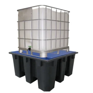 Cubeto de retención para productos químicos en GRG de 1100 litros, 138x128x100cm — Imagen del producto