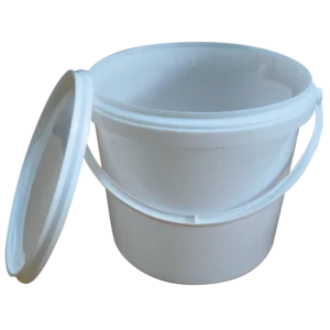 Cubo de plástico de 30 litros con tapa y apto para uso alimentario, 39 x 39 cm — Imagen del producto