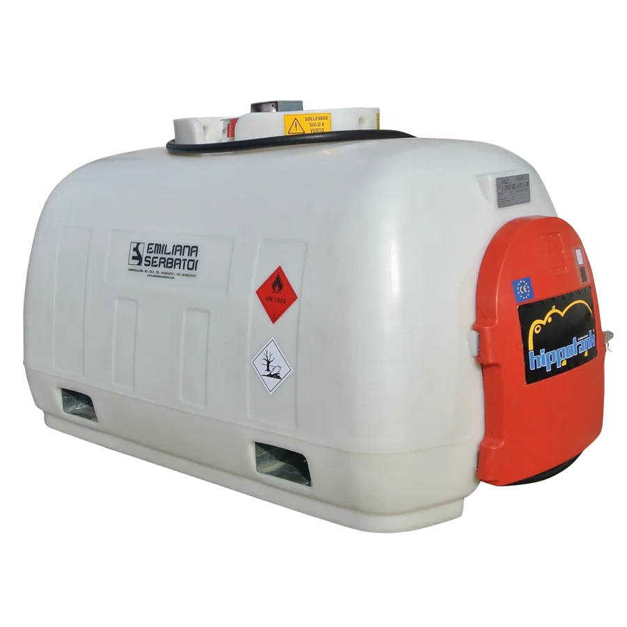 Depósito ADR de gasóleo de 960 litros en polietileno con bomba de 24V, 40 l/min — Imagen del producto