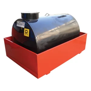 Depósito de almacenamiento de 1500L de acero con retención para aceites usados — Imagen del producto