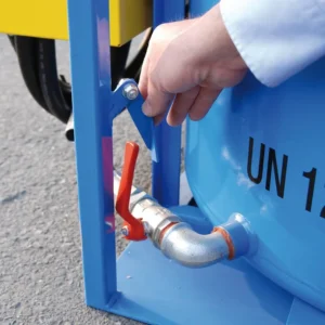Depósito de combustible en acero al carbono de 620L y bomba 12V, 146x99x117 cm — Detalle del producto