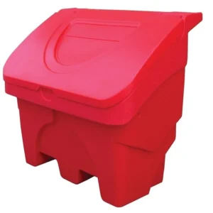 Depósito de sal o arena de 130 L en polietileno rojo — Imagen del producto