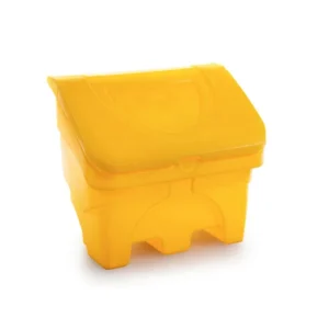 Depósito de sal o arena de polietileno amarillo de 130 L — Imagen del producto