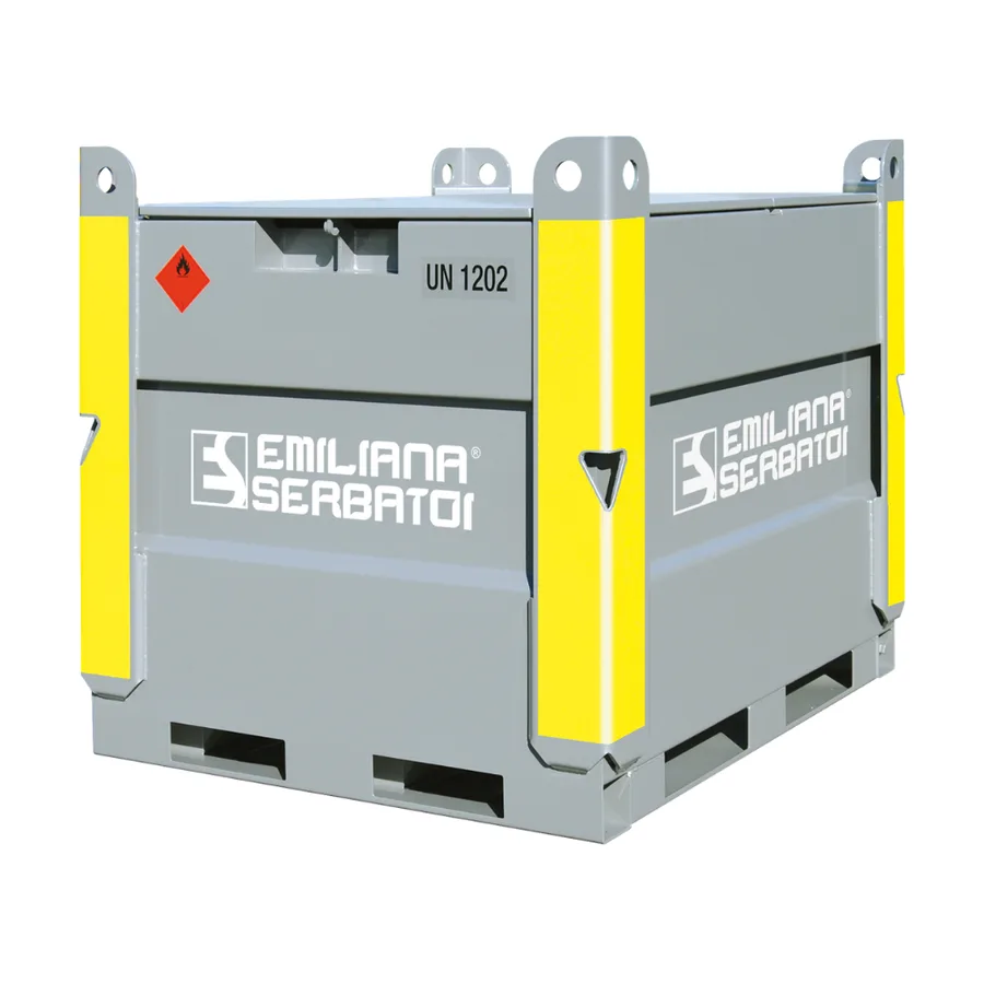 Depósito de transporte de gasóleo de 980L en acero al carbono con bomba de 12V — Imagen del producto
