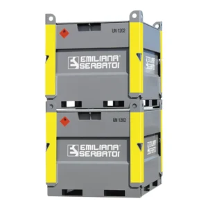 Depósito de transporte de gasóleo de 980L en acero al carbono con bomba de 12V — Detalle del producto