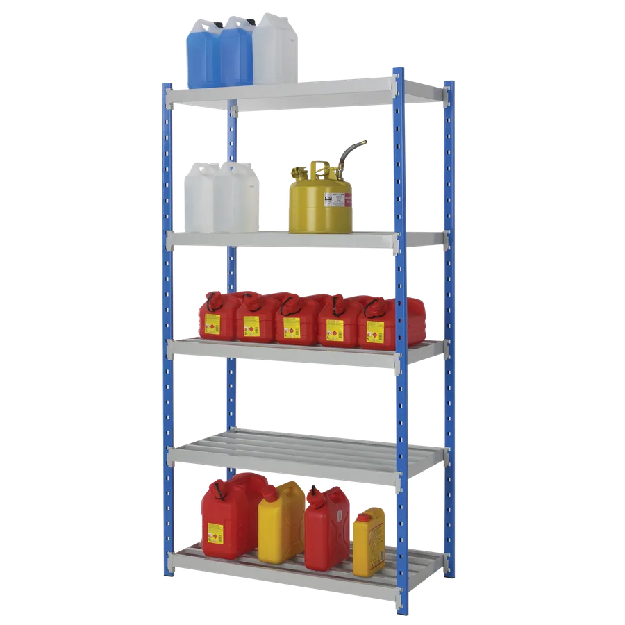 Estantería de seguridad de acero barnizado para cargas ligeras, 105 litros. — Imagen del producto
