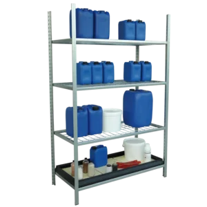 Estantería de seguridad de acero galvanizado para productos corrosivos. — Imagen del producto