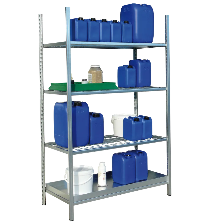 Estantería de seguridad de acero galvanizado para productos inflamables. — Imagen del producto