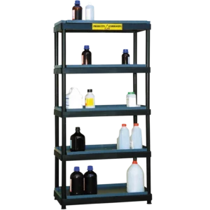 Estantería de seguridad de polietileno/PVC para productos corrosivos, 60 litros. — Imagen del producto