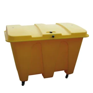 Kit absorbente de productos químicos de 550 litros en caja amarilla. — Imagen del producto
