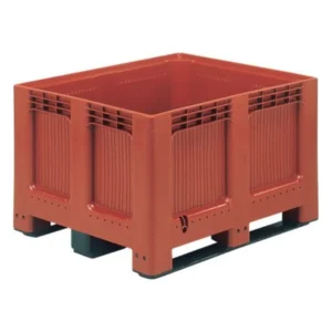 Kit absorbente de productos químicos de 800 litros en caja palet roja. — Imagen del producto