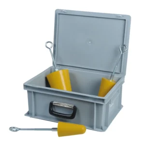 Kit de 3 tapones cónicos de poliuretano en maletín. — Imagen del producto
