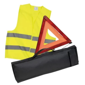 Kit de protección del conductor ProtectKit®Kit de seguridad para vehículos con chaleco Clase 2 y triángulo de señalización — Imagen del producto
