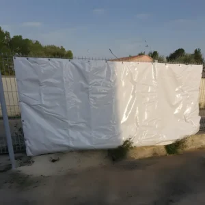 Lona acústica ignífuga para andamios y barreras tipo Heras, 1170 g/m2 — Imagen del producto