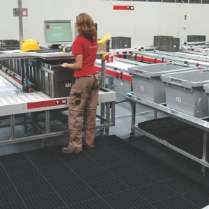 Losas-rejillas antifatiga Sanitop Deluxe para uso extremo de 91cm x 152cm. — Producto en uso