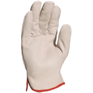 Lote de 12 pares de guantes de manipulación Docker de cuero flor talla 8. — Imagen del producto
