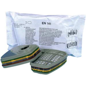 Lote de 2 filtros ABEK1 para máscaras M7502 y M6800S. — Imagen del producto